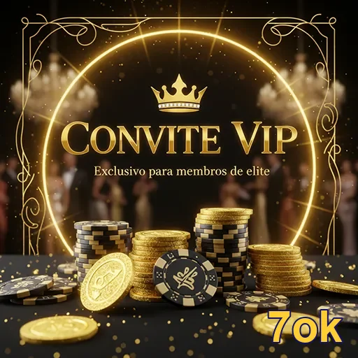 Convite VIP para evento de casino no 7ok, apresentando design elegante e sofisticado.