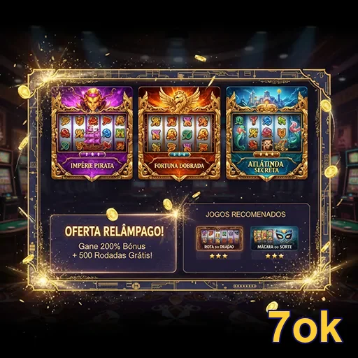 Ilustração de piratas em busca de fortuna na Atlântida, site 7ok.