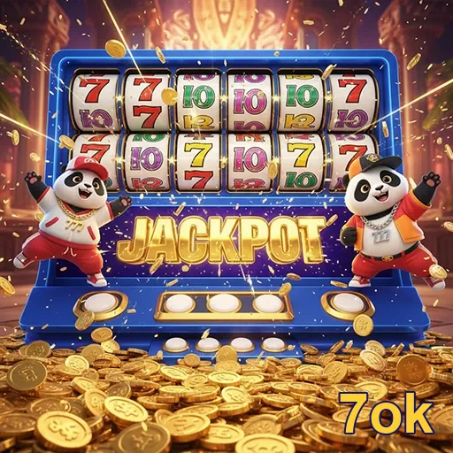 Máquina caça-níqueis com jackpot brilhante no site 7ok, perfeita para amantes de jogos.